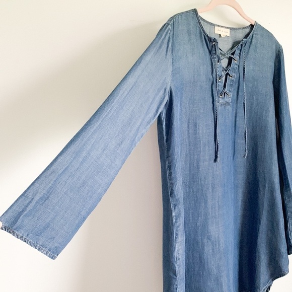 Cloth & Stone Chambray Shift Dress - Picture 5 of 8